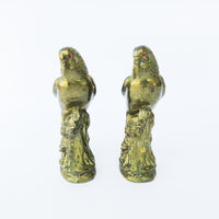 Brass Parrot Bookends