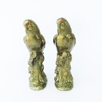 Brass Parrot Bookends