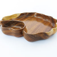 Monkey Pod Wood Serving Bowl Made in Honolulu Hawaii