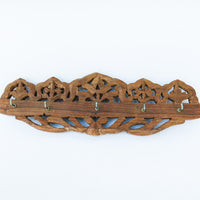 Carved Wood Key Wall Rack Made in India