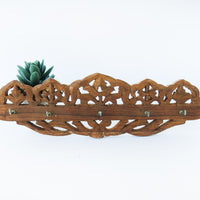 Carved Wood Key Wall Rack Made in India