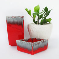 Volcano Ceramic Pottery Dish and Vase Made in the USA (2 Available and Sold Separately)