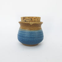 Ceramic Pottery Spice Jar with Cork Lid