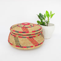 Woven Storage Basket with Lid