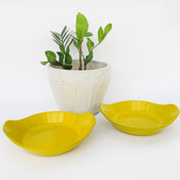 Yellow Enamelware Cast Iron Mini Serve Pans
