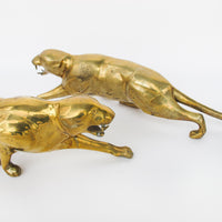 Art Deco Brass Cougar Panther Tiger Statues from Europe (1 LEFT - Sold Individually)