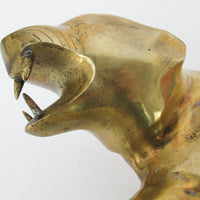 Art Deco Brass Cougar Panther Tiger Statues from Europe (1 LEFT - Sold Individually)
