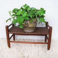 Splint Wood Stool Bench Ottoman Plant Stand