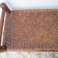 Splint Wood Stool Bench Ottoman Plant Stand