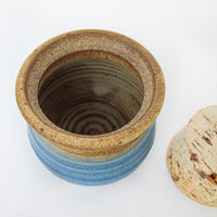 Ceramic Pottery Spice Jar with Cork Lid