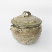Speckled Grey Ceramic Baking Stew Pot With Lid