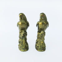Brass Parrot Bookends