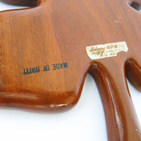 Mahogany Leaf Wood Tray Made in Haiti