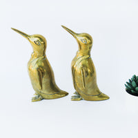 Brass Bow Tie Penguin Statue Figure Sculpture (2 Available and Sold Separately)