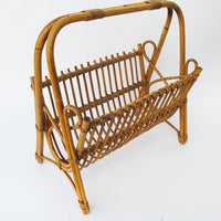Bamboo Magazine Storage Rack