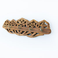 Carved Wood Key Wall Rack Made in India