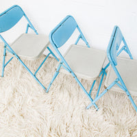 Childrens Kids Folding Metal Chairs