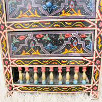 Moroccan Side End Table with Drawers