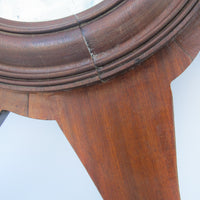 Starburst Mirror with Wood Frame