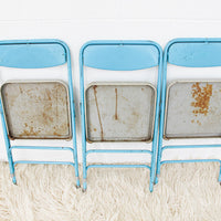 Childrens Kids Folding Metal Chairs