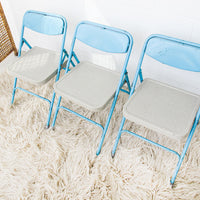Childrens Kids Folding Metal Chairs
