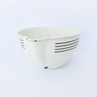 Mixing and Measuring Bowl with Spout - White, Linex Enamel, Made in Taiwan
