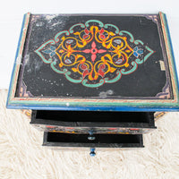 Moroccan Side End Table with Drawers
