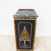 Moroccan Side End Table with Drawers