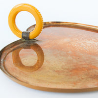 Chase Copper Tray with Bakelite Handle - Made in the USA