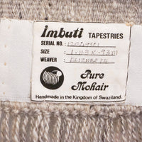 African Woven Ostrich Tapestry - Imbutu Made of Mohair