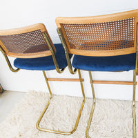 Upholstered Marcel Breuer Barstool Chair Set of Two