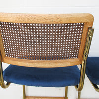 Upholstered Marcel Breuer Barstool Chair Set of Two