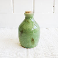 Ceramic Oil Jug Jar with Cork Stopper Made in Portugal
