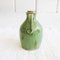 Ceramic Oil Jug Jar with Cork Stopper Made in Portugal