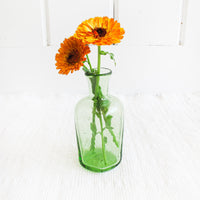 Green Glass Vase Bedside Water Carafe