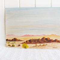 Desert Landscape Painting by J. Torrence 1965