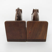 Wood Horse Bookends
