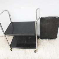 Midcentury Industrial Metal Rolling Utility Cart