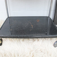 Midcentury Industrial Metal Rolling Utility Cart