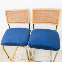 Upholstered Marcel Breuer Barstool Chair Set of Two