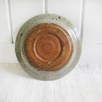 Hand Spun Speckled Ceramic Serving Tray Platter