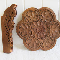 Teak Wood Table Plant Stand with Folding Base