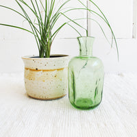 Green Glass Vase Bedside Water Carafe