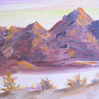 Desert Landscape Painting by J. Torrence 1965