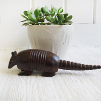 Ironwood Armadillo Statue Figurine