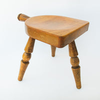 Wood Milk Stool Plant Stand Made in Japan