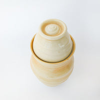 Hand Spun Ceramic Canister Jar with Lid by Teresa Duncan