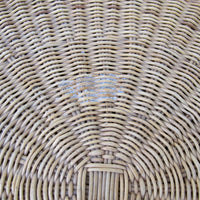 Wicker Side Table Plant Stand Two-Tier