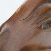 Wood Horse Bookends