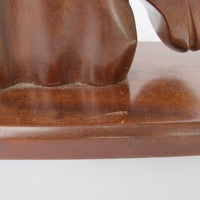 Wood Horse Bookends